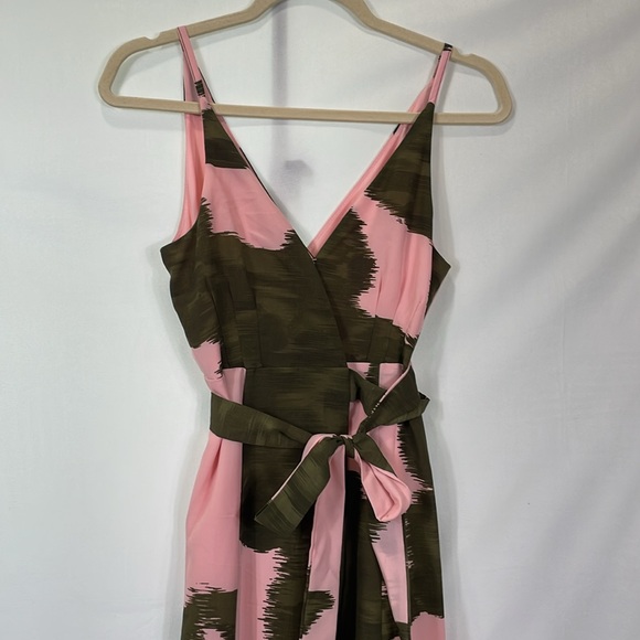 Anthropologie HUTCH Leah Pink and Green Printed Wrap Maxi Dress XXS EUC - Picture 6 of 14